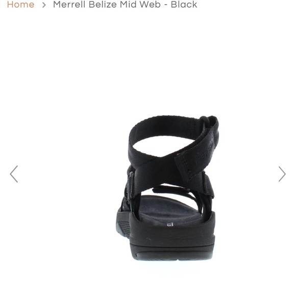 Merrell. Belize sandal. Worn once. Black. Size 9. - Picture 3 of 7
